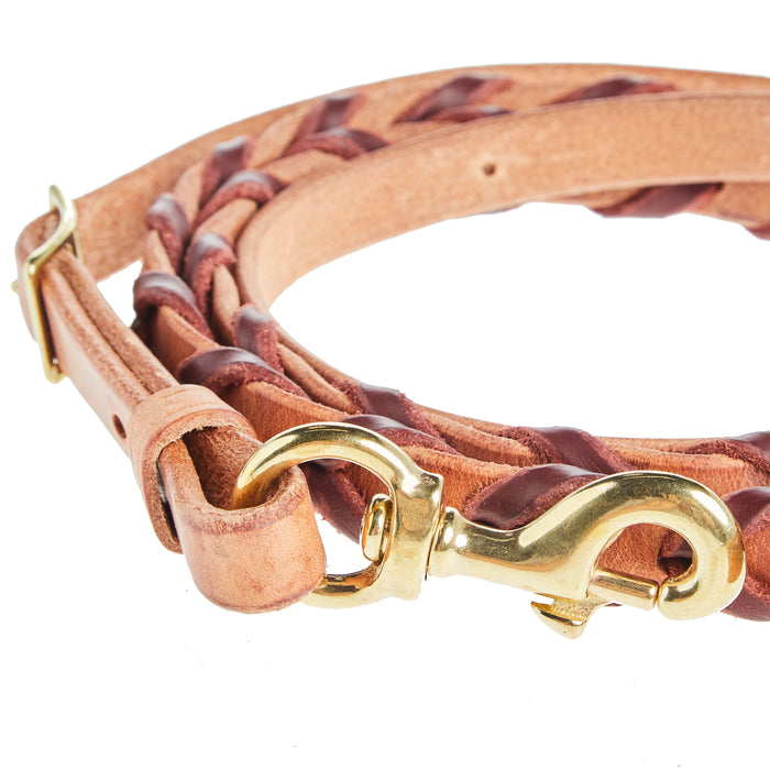 NRS Latigo Laced Harness Leather Barrel Rein