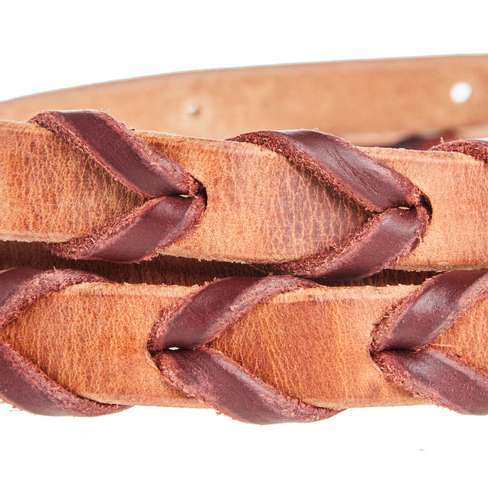 NRS Latigo Laced Harness Leather Barrel Rein