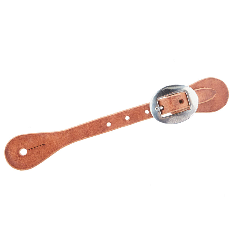 NRS TACK Straight Natural Oil Ladies Youth Spur Straps with Cart Buckle