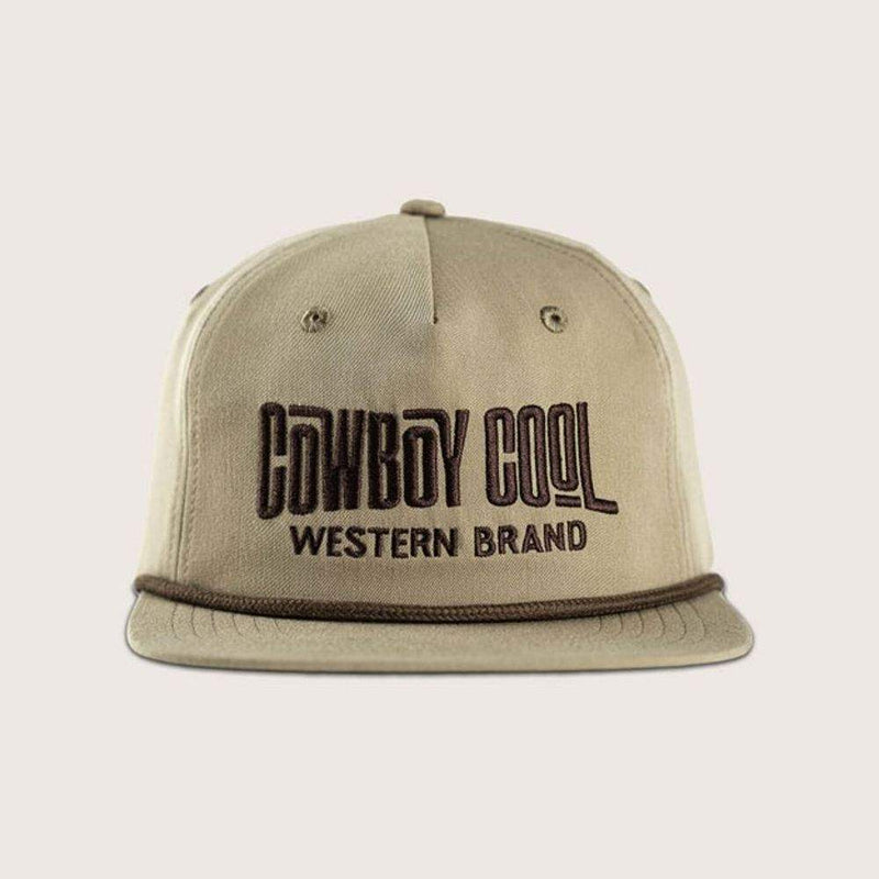 Cowboy Cool Khaki Wave Rider Rope Cap