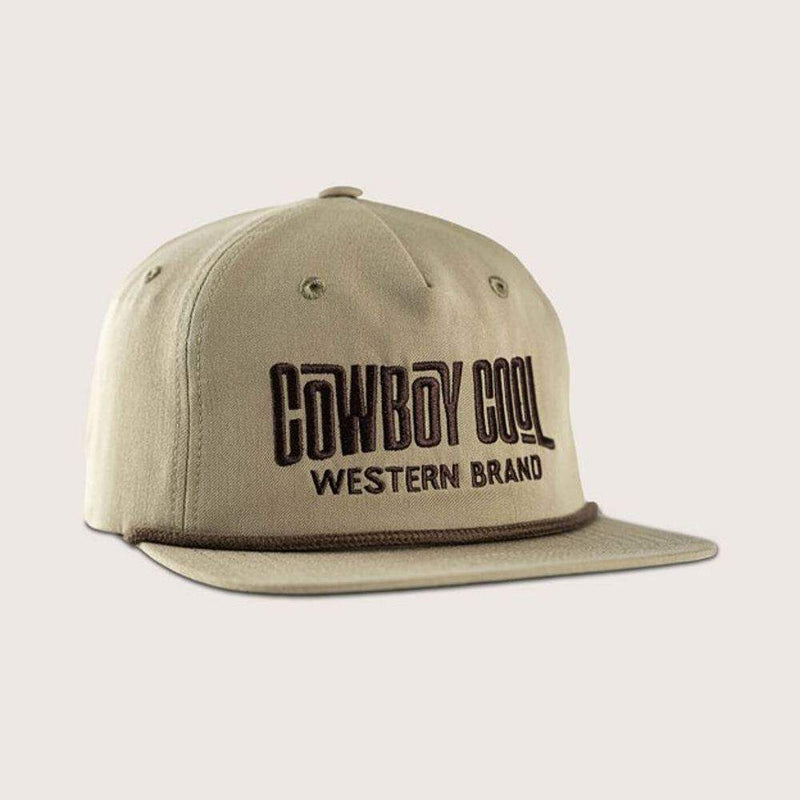 Cowboy Cool Khaki Wave Rider Rope Cap
