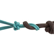 Classic Turquoise Premium Rope Halter w/9ft Black Lead