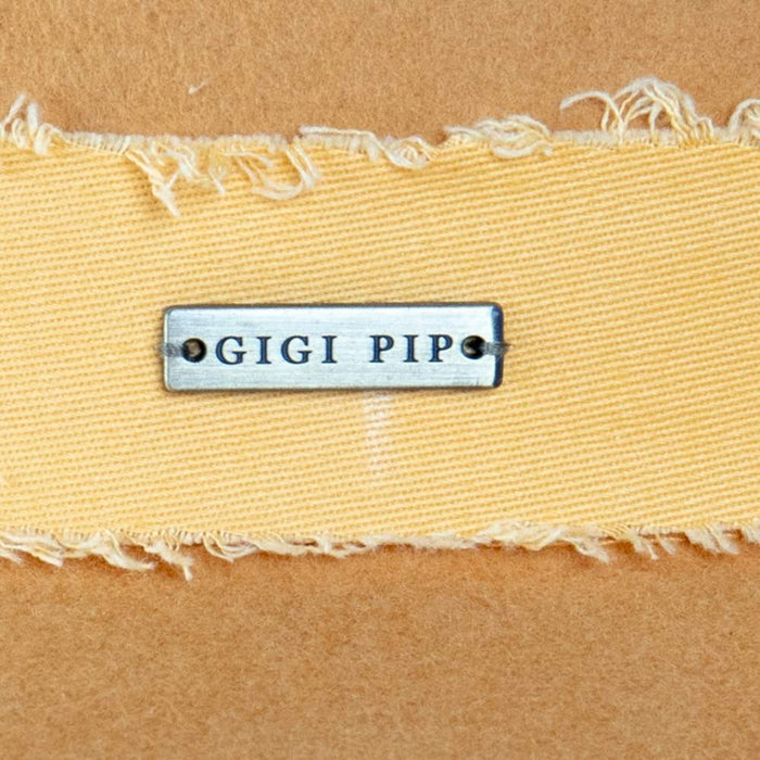 Gigi Pip Gigi Pip Hannah Mustard 3 1/2in. Brim Floppy Wool Fashion Hat