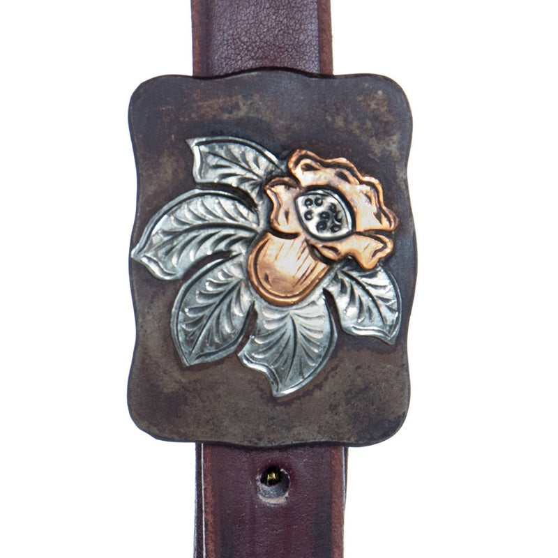 Cowperson Tack NRS Exclusive Foster Flower Slit Ear Headstall by Cowperson Tack