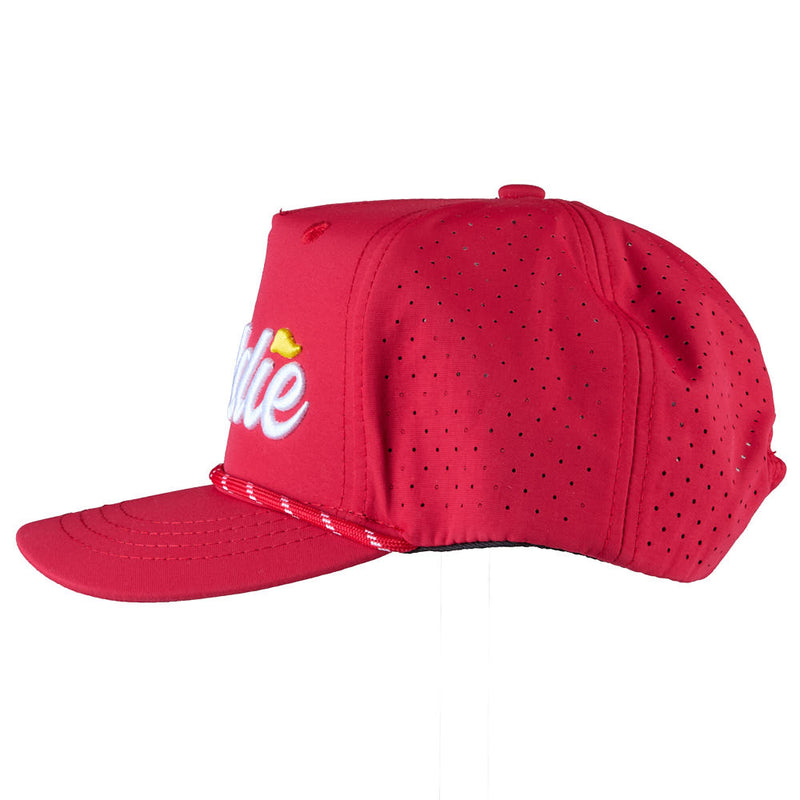Fieldstone Boy's Red Caddie Performance Cap