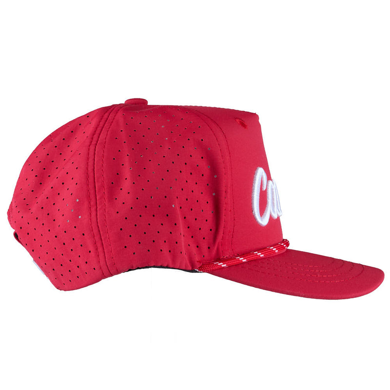 Fieldstone Boy's Red Caddie Performance Cap