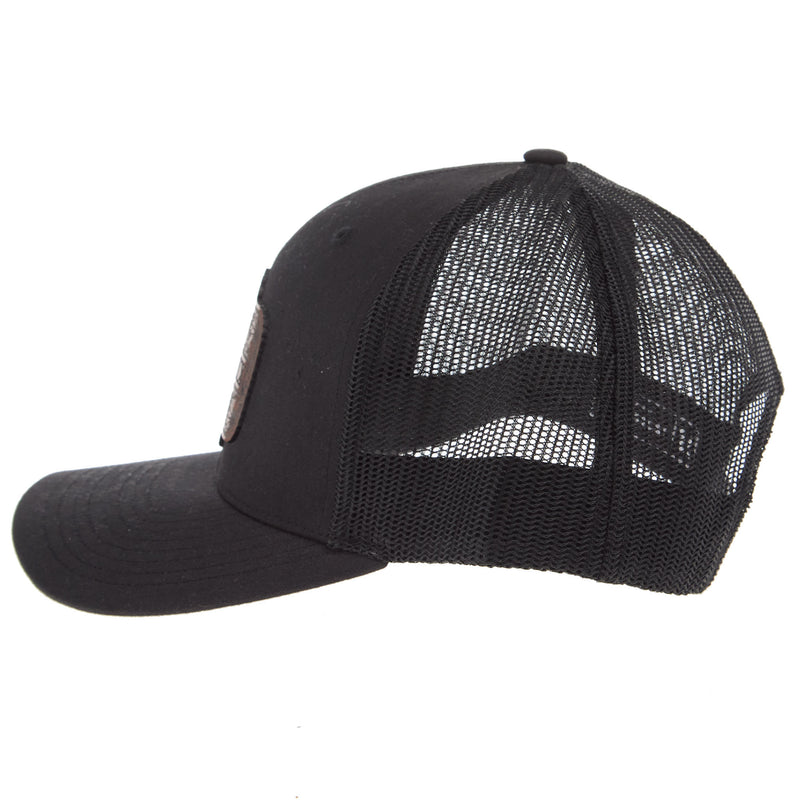 Haychix Floral Leather Patch Black Cap