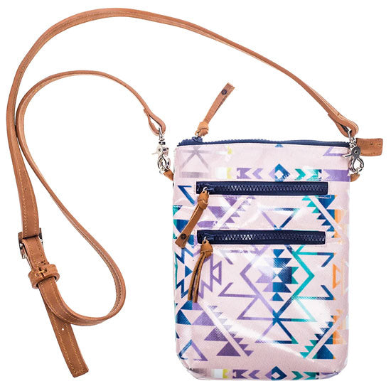 Hooey Monterrey Pink and Navy Wander Crossbody