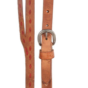 NRS Tack Split Ear Headstall W/ Red Buckstitch