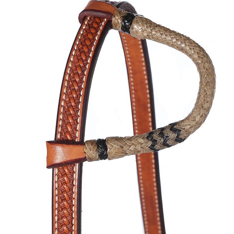 NRS Tack Rawhide Quick Change Single Ear Headstall