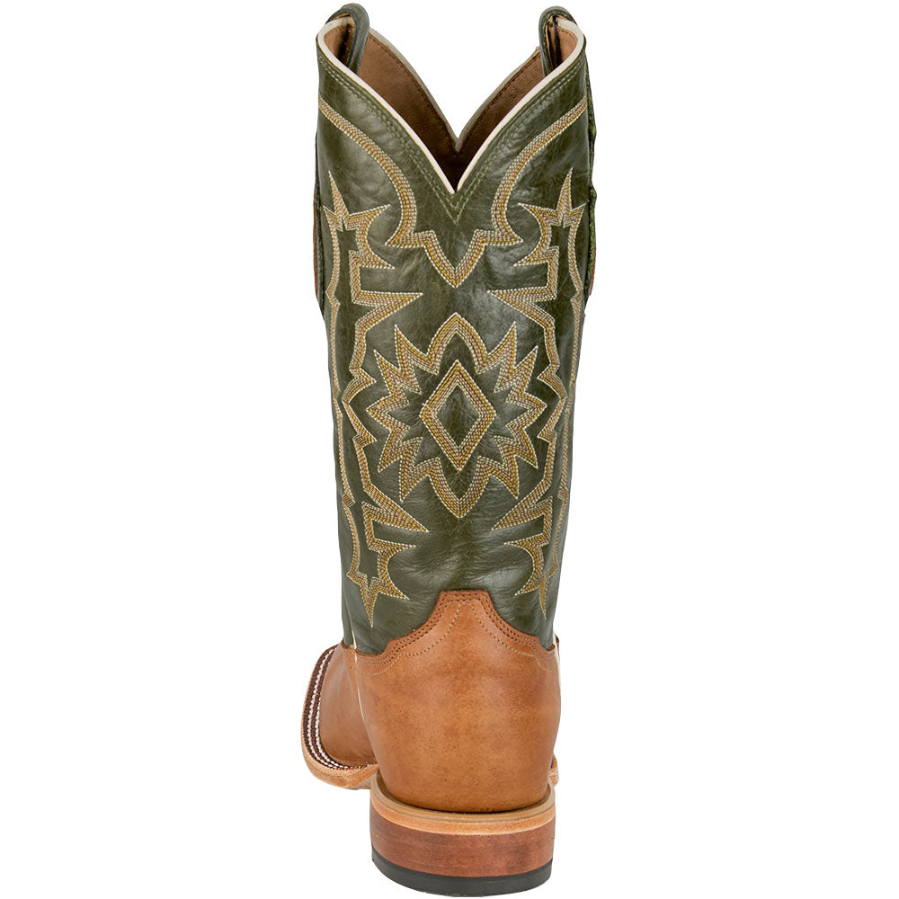 Tony Lama Men's Samuel Heritage Tan Cowhide Vamp 13in Midnight
