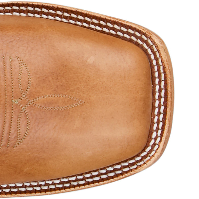 Tony Lama Men's Samuel Heritage Tan Cowhide Vamp 13in Midnight Green Cowhide Top