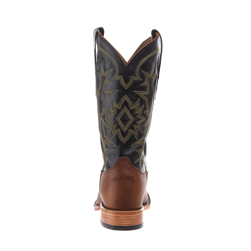 Tony Lama Men's Heritage Tan Cowhide Vamp 13in Black Cowhide Top