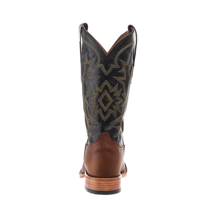 Tony Lama Men's Heritage Tan Cowhide Vamp 13in Black Cowhide Top