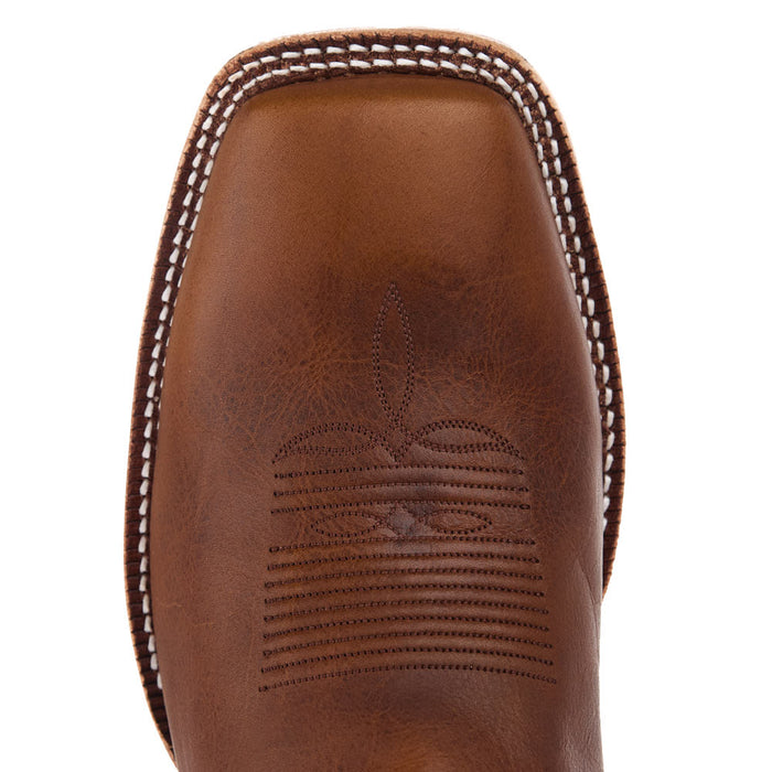Tony Lama Men's Heritage Tan Cowhide Vamp 13in Black Cowhide Top