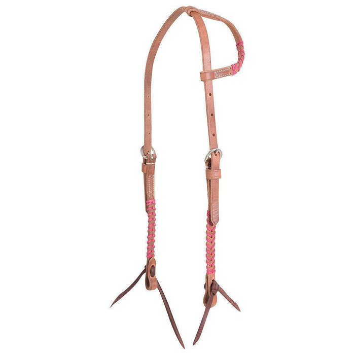 Martin Saddlery 5/8in Laced Harness Leather Single Ear Headstall