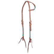 Martin Saddlery 5/8in Laced Harness Leather Single Ear Headstall