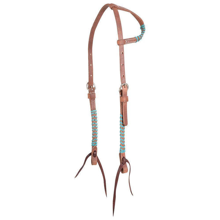 Martin Saddlery 5/8in Laced Harness Leather Single Ear Headstall