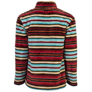 Hooey Ladies Red and Cream Fleece Pullover