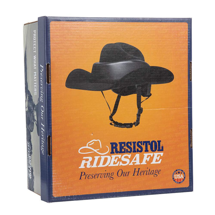cowboy hat motorcycle helmet Resistol Ridesafe Felt Cowboy Hat