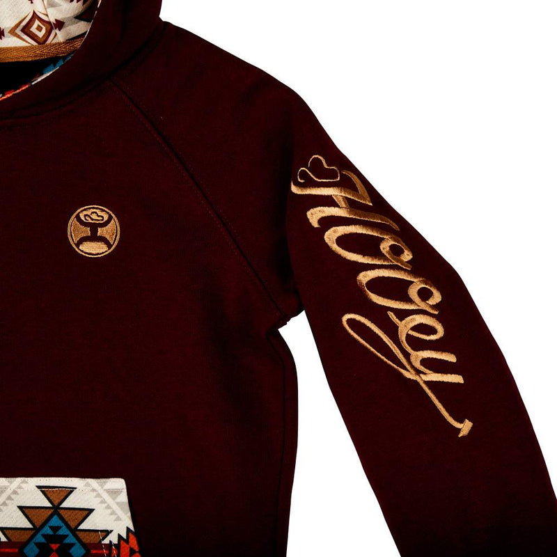 Hooey Girl's Monterrey Maroon Hoodie