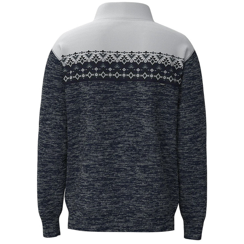 Hooey Men's Blue Aztec Stevie Pullover