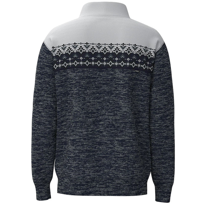 Hooey Men's Blue Aztec Stevie Pullover