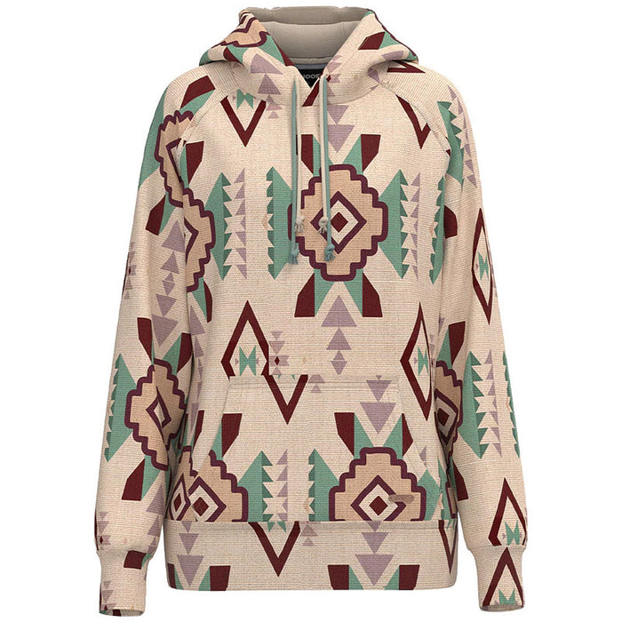 Hooey Pink Playa Aztec Hoodie