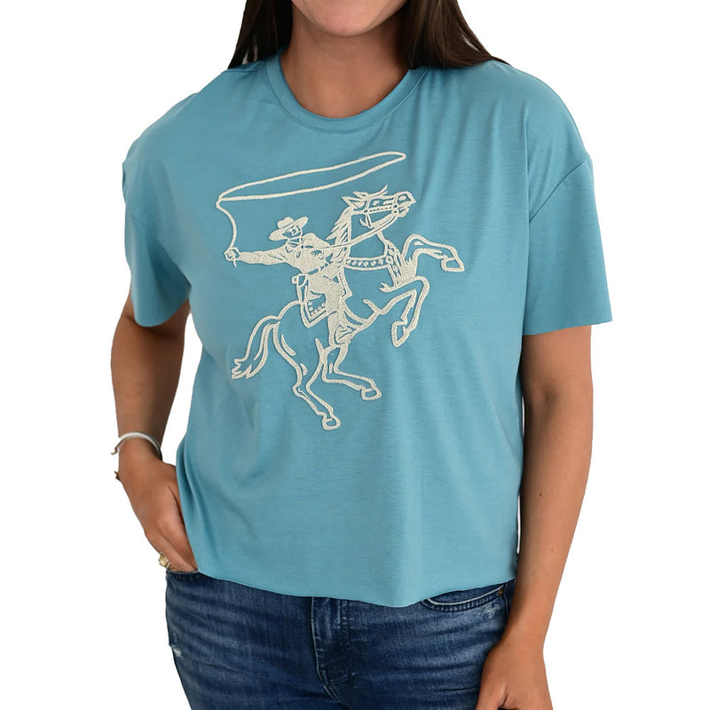 Howdy Hanny Women's Roping Cowboy Tee Shirt