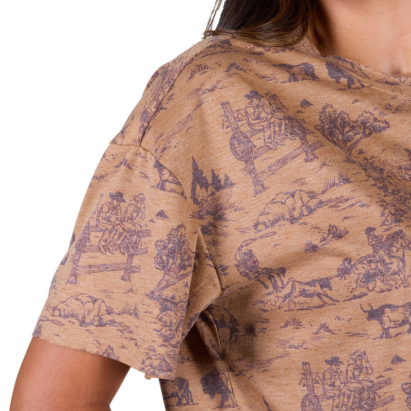 Howdy Hanny Women's Cowboy Buffalo Tee Shirt