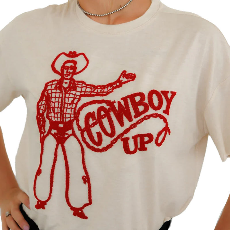 Howdy Hanny Women's Cowboy Up Tee Shirt