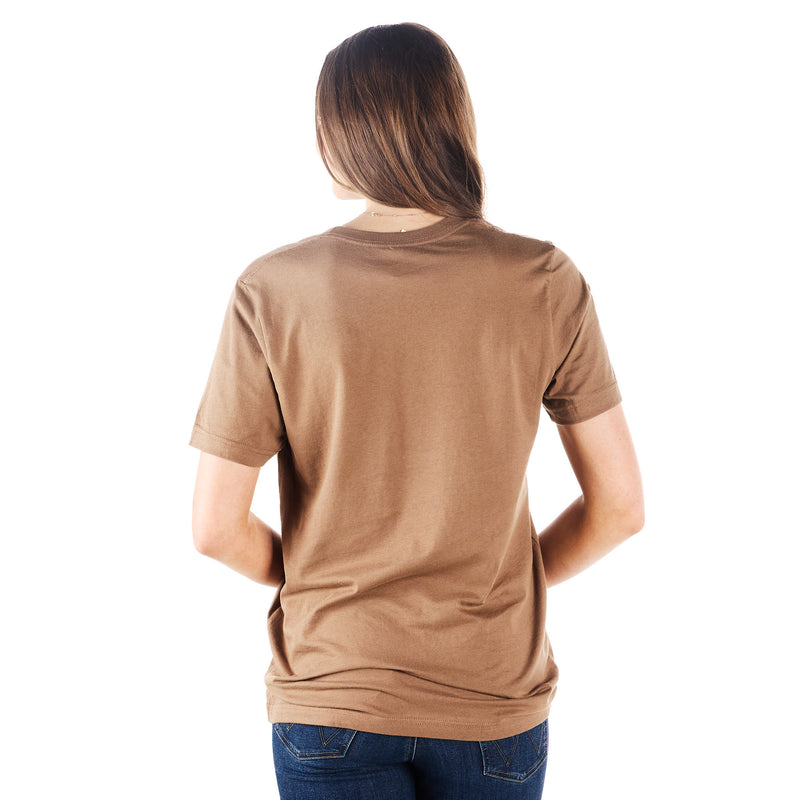 Crazy Consuela Womens Ephesians 4:2 Vintage Brown Tee