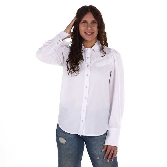 Howdy Hanny Women's Performance White Shirt