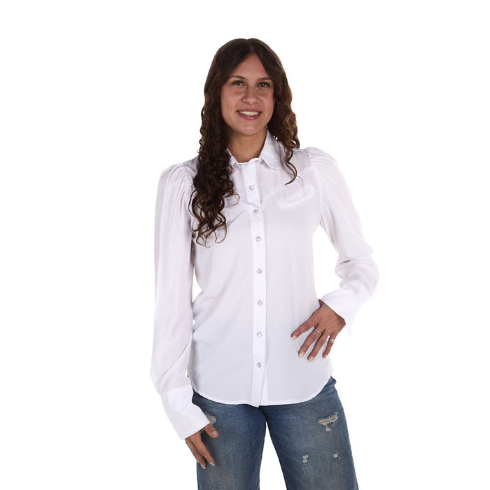 Howdy Hanny Women's Performance White Shirt