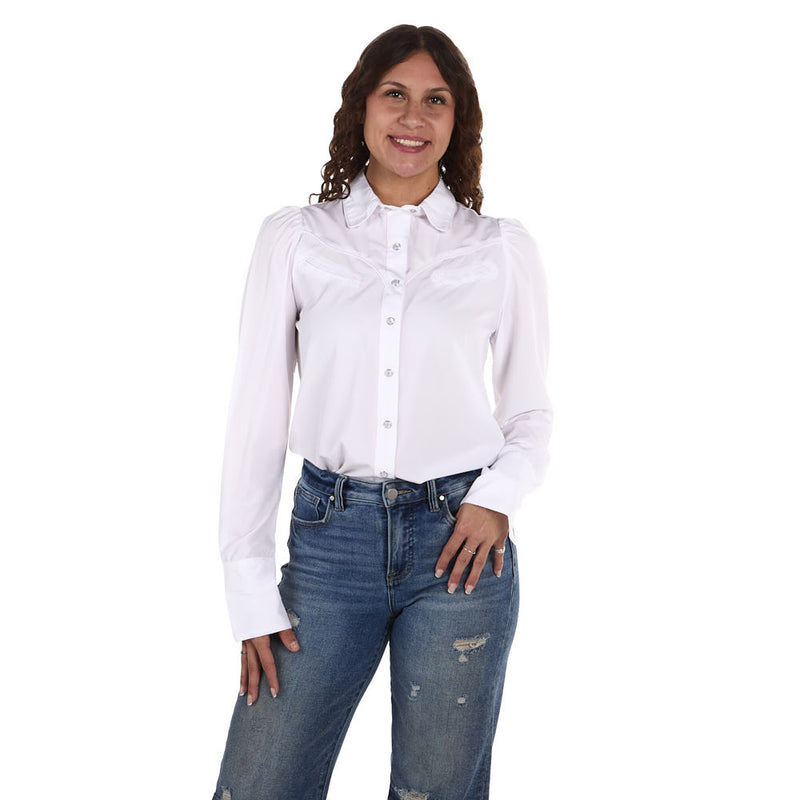 Howdy Hanny Women's Performance White Shirt