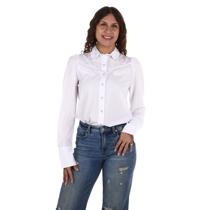 Howdy Hanny Women's Performance White Shirt