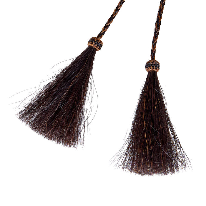 Austin Accent Inc. Black And Brown Horse Hair Loop Over Crown Stampede String