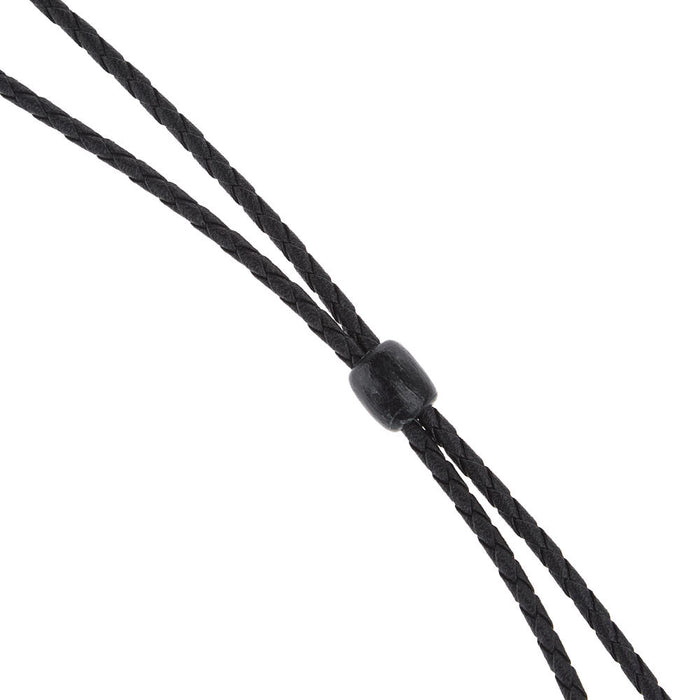 Austin Accent Inc. Black Leather Stampede String