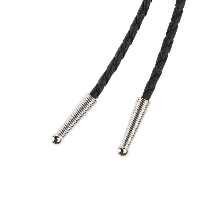Austin Accent Inc. Black Leather Stampede String