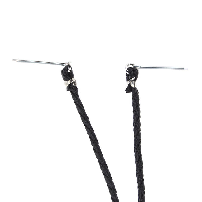 Austin Accent Inc. Black Leather Stampede String