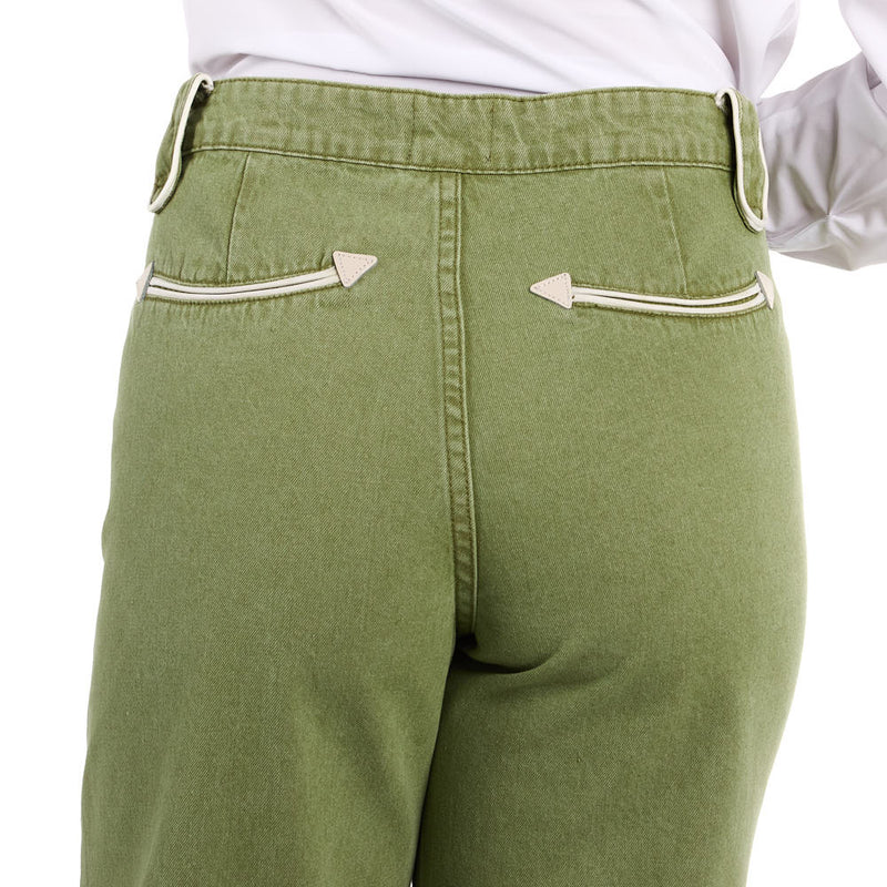 Howdy Hanny Women's Olive Smiley Pants