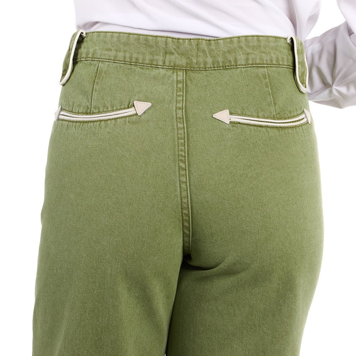 Howdy Hanny Women's Olive Smiley Pants