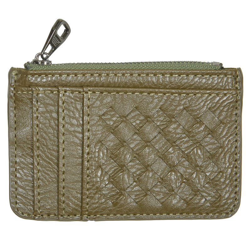 NRS Olive Woven Card Holder