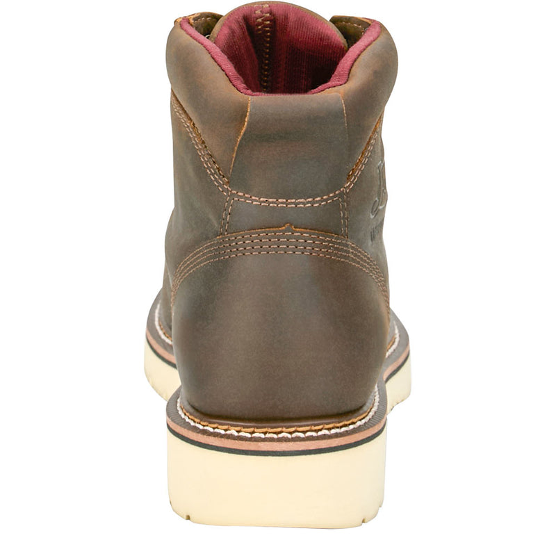 Justin Boot Company Men's Akron Hickory 6in Waterproof Steel Moc Toe Work Boot
