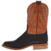 Hyer Boots Mens Hazelton Apache Bullhide 11 In Tangerine Vintage Goat Top Cowboy Boot