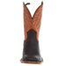 Hyer Boots Mens Hazelton Apache Bullhide 11 In Tangerine Vintage Goat Top Cowboy Boot
