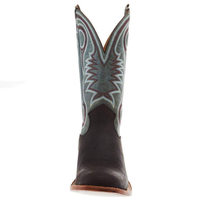 Hyer Boots Mens Codell Vintage Camel 13 In Denim Bravo Goat Top Cowboy Boot