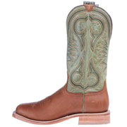 Hyer Boots Mens Codell Dark Chocolate Vintage Camel 13 In Olive Bravo Goat Top Cowboy