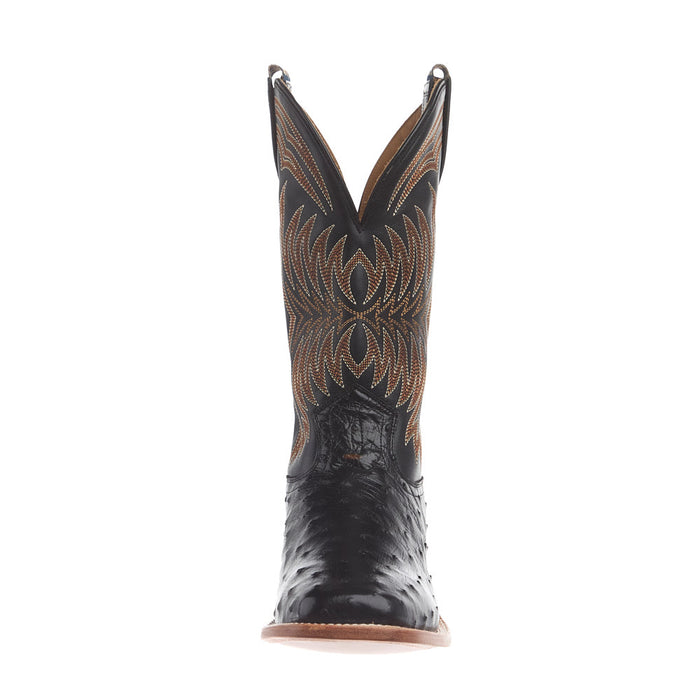 Hyer Boots Men's Langdon Black Full Quill Ostrich 13