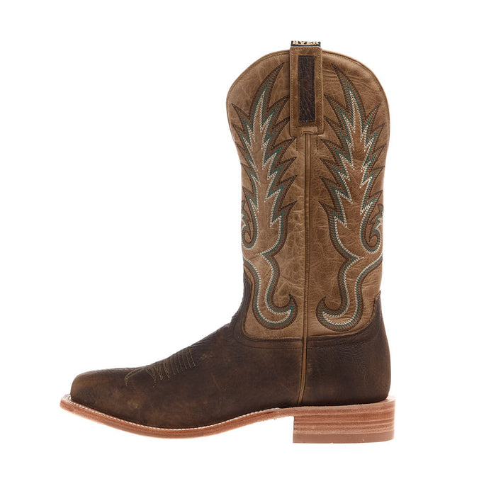 Hyer Boots Men's Kincaid Tobacco Shrunken Shoulder Vamp 13in Marble Tan Cowhide Top